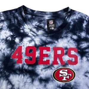 NFL Team Apparel San Francisco 49ers T-Shirt Size M Tie Dye New Era Long Sleeve